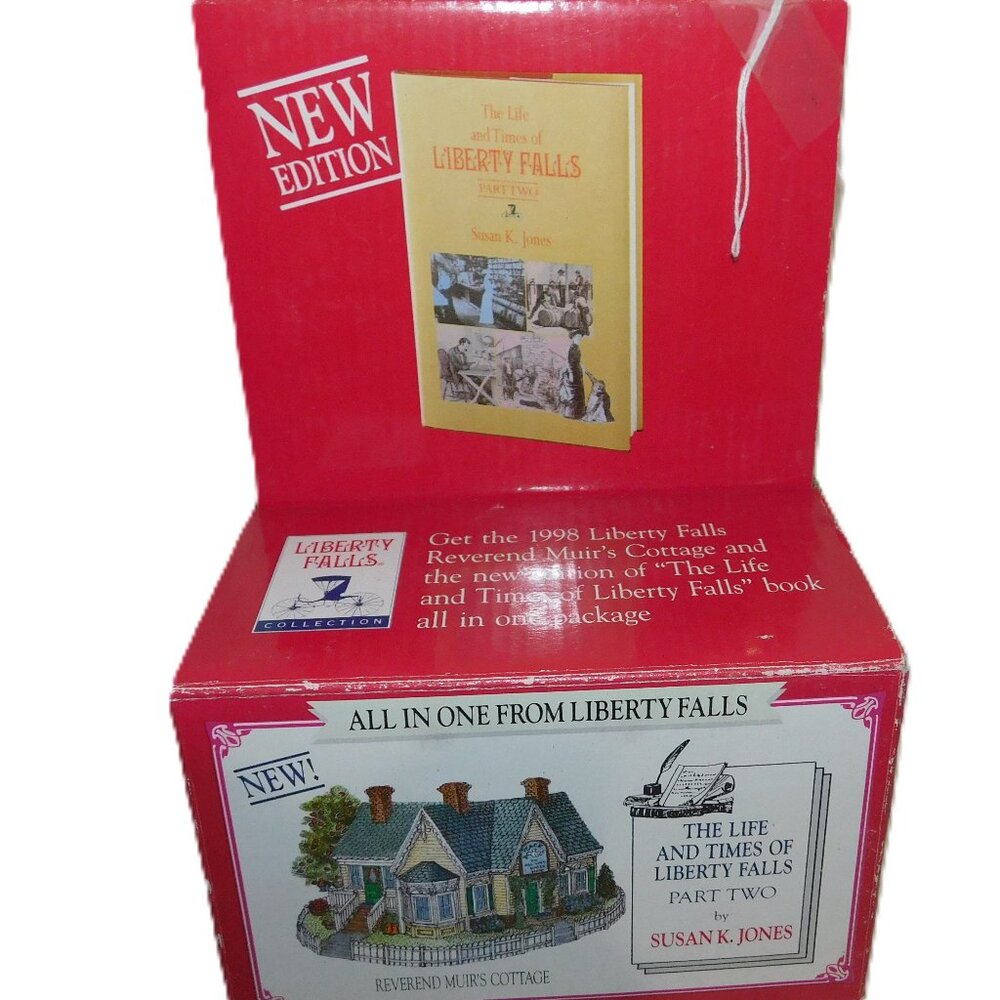 Liberty Falls Reverend Muir's Cottage With Life & Times Part 2 w/ Book Vintage